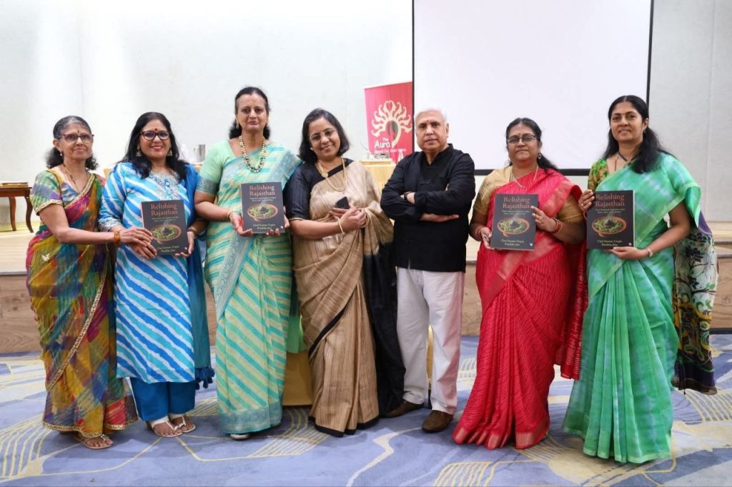 On 10th August, Aura celebrated Teej with a joyful morning of food, music and dance, where members showcased their cherished heirloom and contemporary vegetarian tiffin recipes, bringing family traditions and memories to life. The celebration was graced by Chef Sameer Gupta and award-winning author Pratibha Jain, who shared delightful stories and culinary wisdom while presenting their celebrated book Relishing Rajasthan. With delicious flavours, colourful Leheriyas and Bhandinis, and the lively spirit of Ghoomar, the morning beautifully brought together food, culture, tradition and togetherness, making it a celebration to remember.